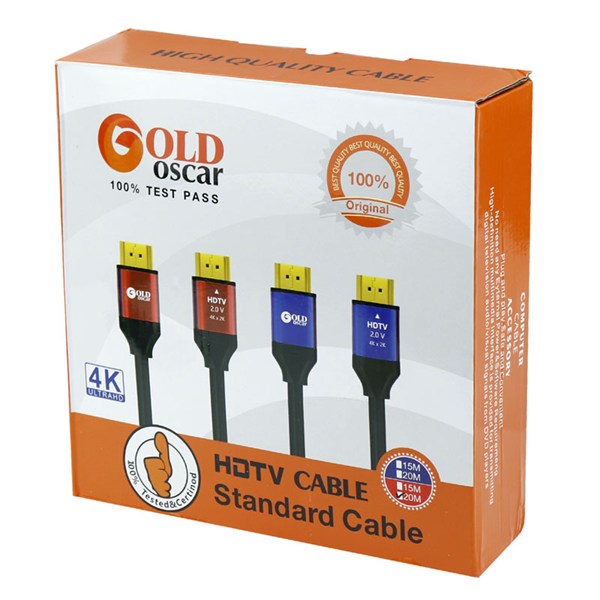 کابل HDMI 4K گلد اسکار Gold Oscar طول 20 متر