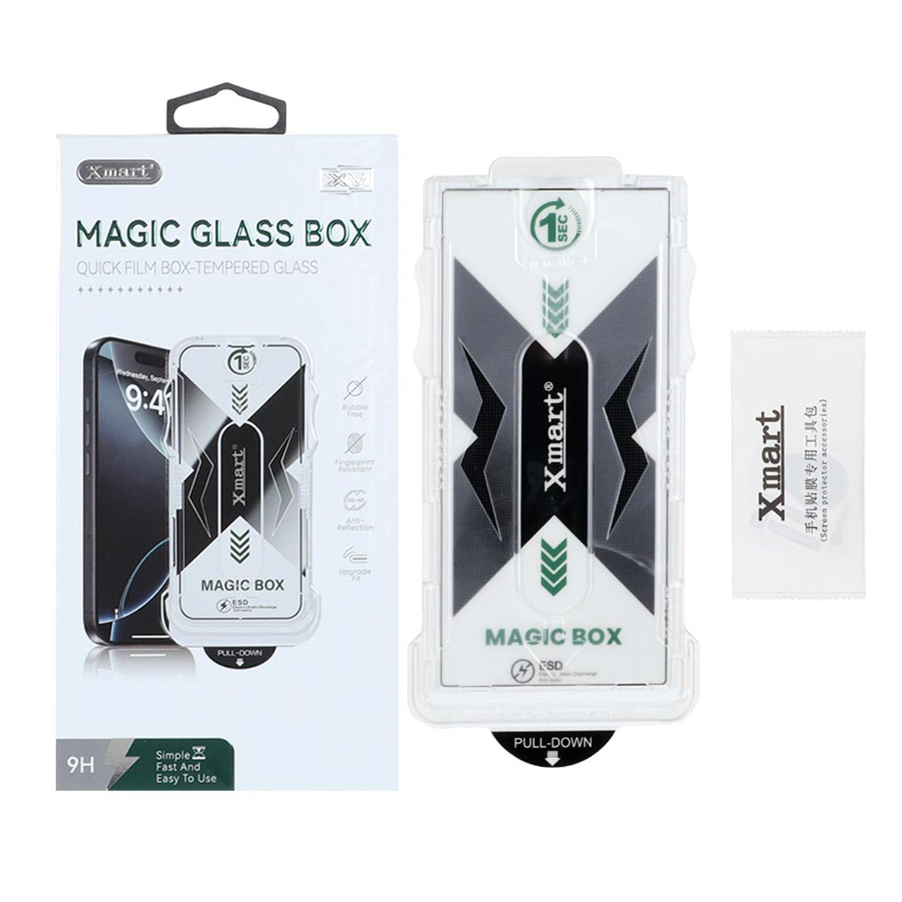 محافظ صفحه نمایش شیشه ای اورجینال XMART - Magic Glass Box مدل Samsung Galaxy S24 Ultra (پک دار)