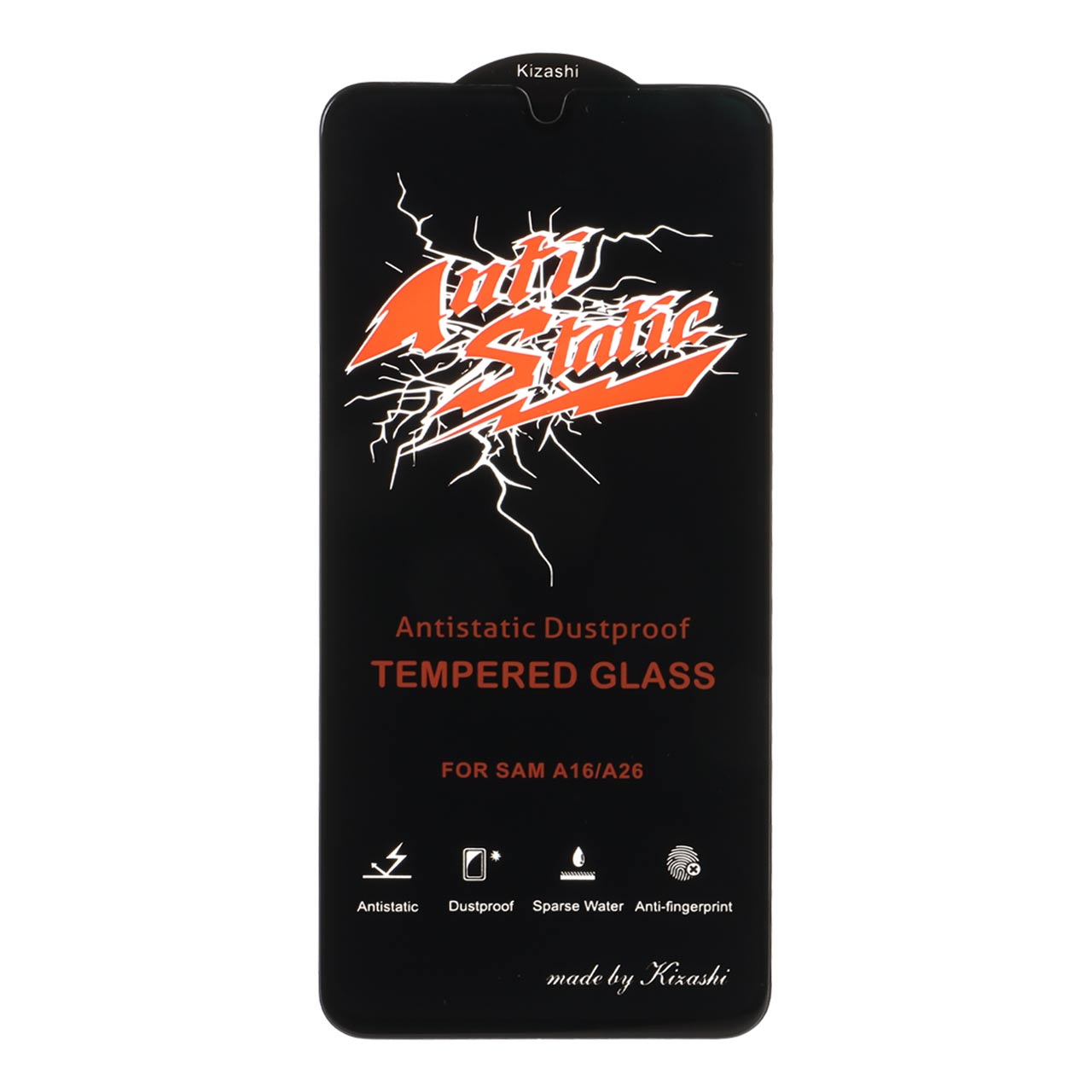 محافظ صفحه نمایش شیشه ای Full Cover Anti Static Kizashi مدل Samsung Galaxy A17 / A16 / A26