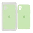 قاب سیلیکونی پاک کنی محافظ لنزدار اورجینال Apple iPhone 11 - سبز مغز پسته ای (پک اصلی)
