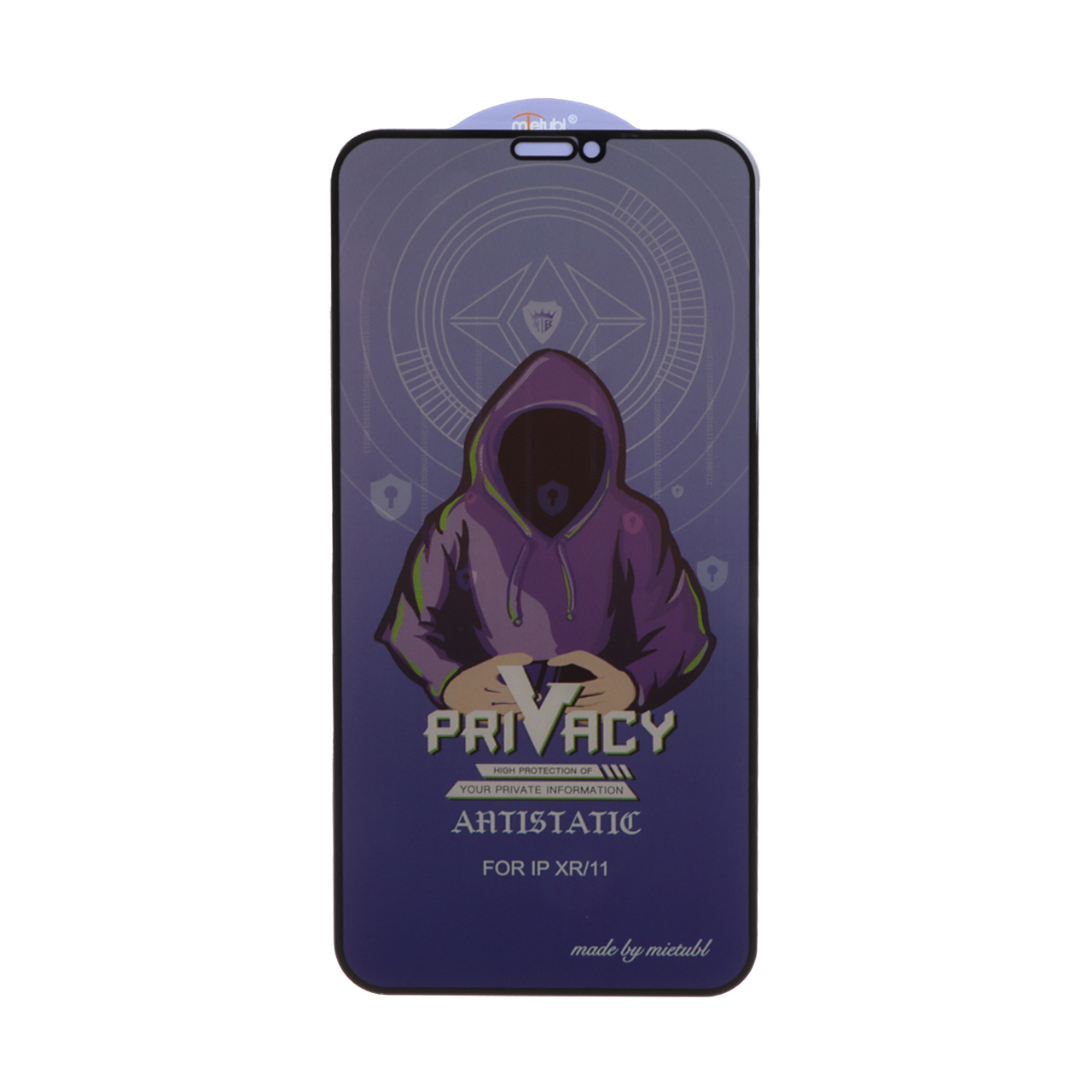 محافظ صفحه نمایش شیشه ای Full Cover Mietubl Anti Static Privacy مدل Apple iPhone 11 / iPhone XR