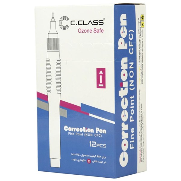 غلط گیر قلمی 12 میلی لیتری سی کلاس Fine Point AR1291 بسته 12 عددی