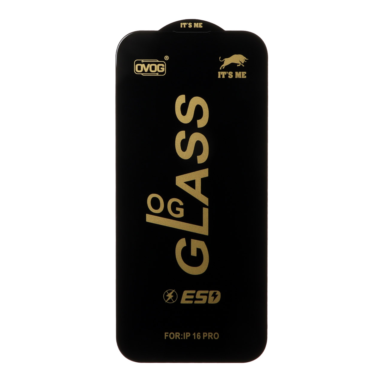محافظ صفحه نمایش شیشه ای درجه یک Apple iPhone 17 / iPhone 16 Pro - Full Cover OG - ESD OVOG - (بدون پک) - مشکی