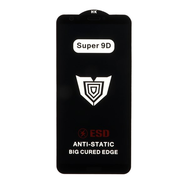 محافظ صفحه نمایش شیشه ای Full Cover ESD Anti Static - Super 9D مدل Huawei Y7 (2018) / Honor 7C (بدون پک)