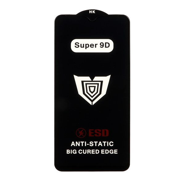 محافظ صفحه نمایش شیشه ای Full Cover ESD Anti Static - Super 9D مدل Samsung Galaxy A10 / A10S / M10 / M20 / M01S (بدون پک)