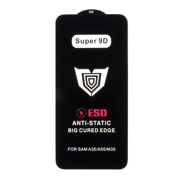 محافظ صفحه نمایش شیشه ای Full Cover ESD Anti Static - Super 9D مدل Samsung Galaxy A35 / A55 (بدون پک)