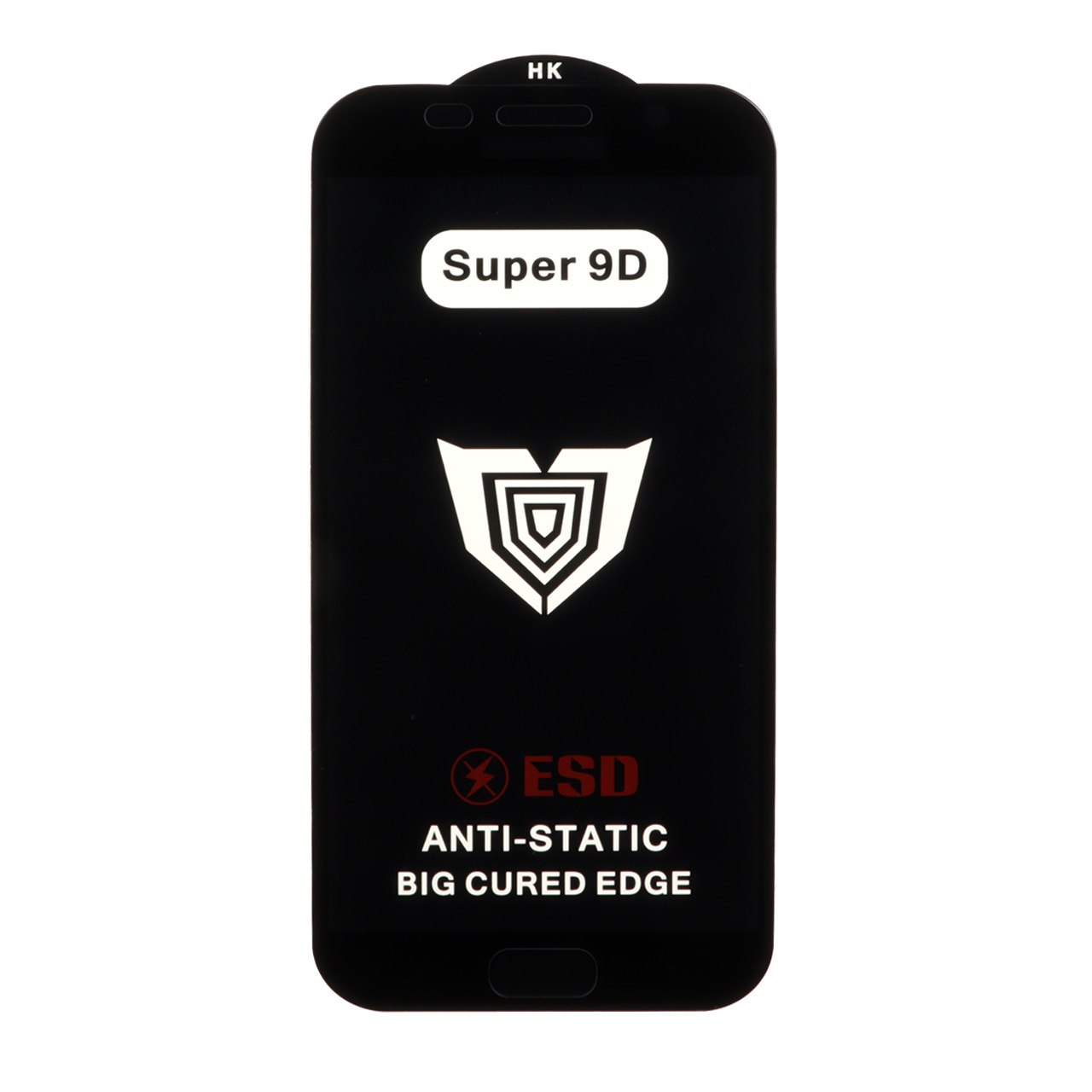 محافظ صفحه نمایش شیشه ای Full Cover ESD Anti Static - Super 9D مدل Samsung Galaxy A7 2017 / A720 (بدون پک) - مشکی