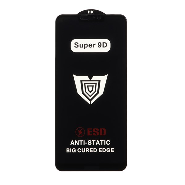 محافظ صفحه نمایش شیشه ای Full Cover ESD Anti Static - Super 9D مدل Huawei Honor 8C (بدون پک)