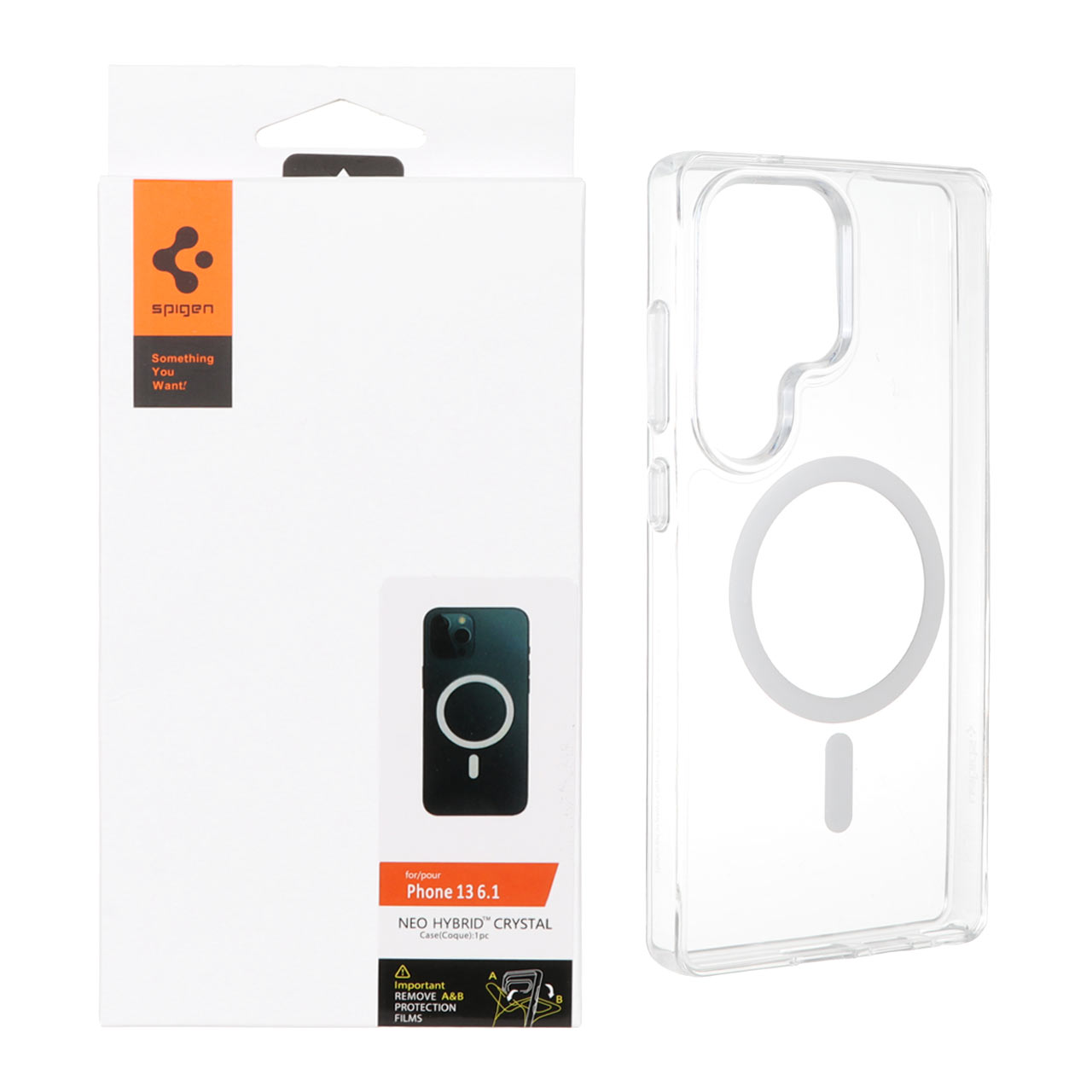 قاب Spigen اورجینال شفاف NEO HYBRID Magsafe مدل Samsung Galaxy S25 Ultra (پک دار)