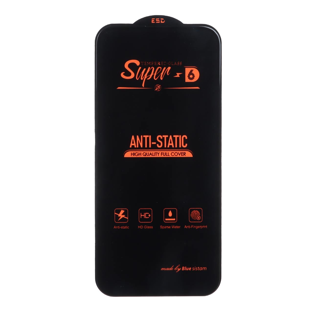 محافظ صفحه نمایش شیشه ای Full Cover Super D 6 - ESD مدل Apple iPhone 15 pro max