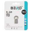 فلش مموری BEXO USB2.0 مدل B-329 ظرفیت 16GB - نقره ای (گارانتی داده پردازی آواتک)