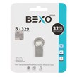 فلش مموری BEXO USB2.0 مدل B-329 ظرفیت 32GB - نقره ای (گارانتی داده پردازی آواتک)