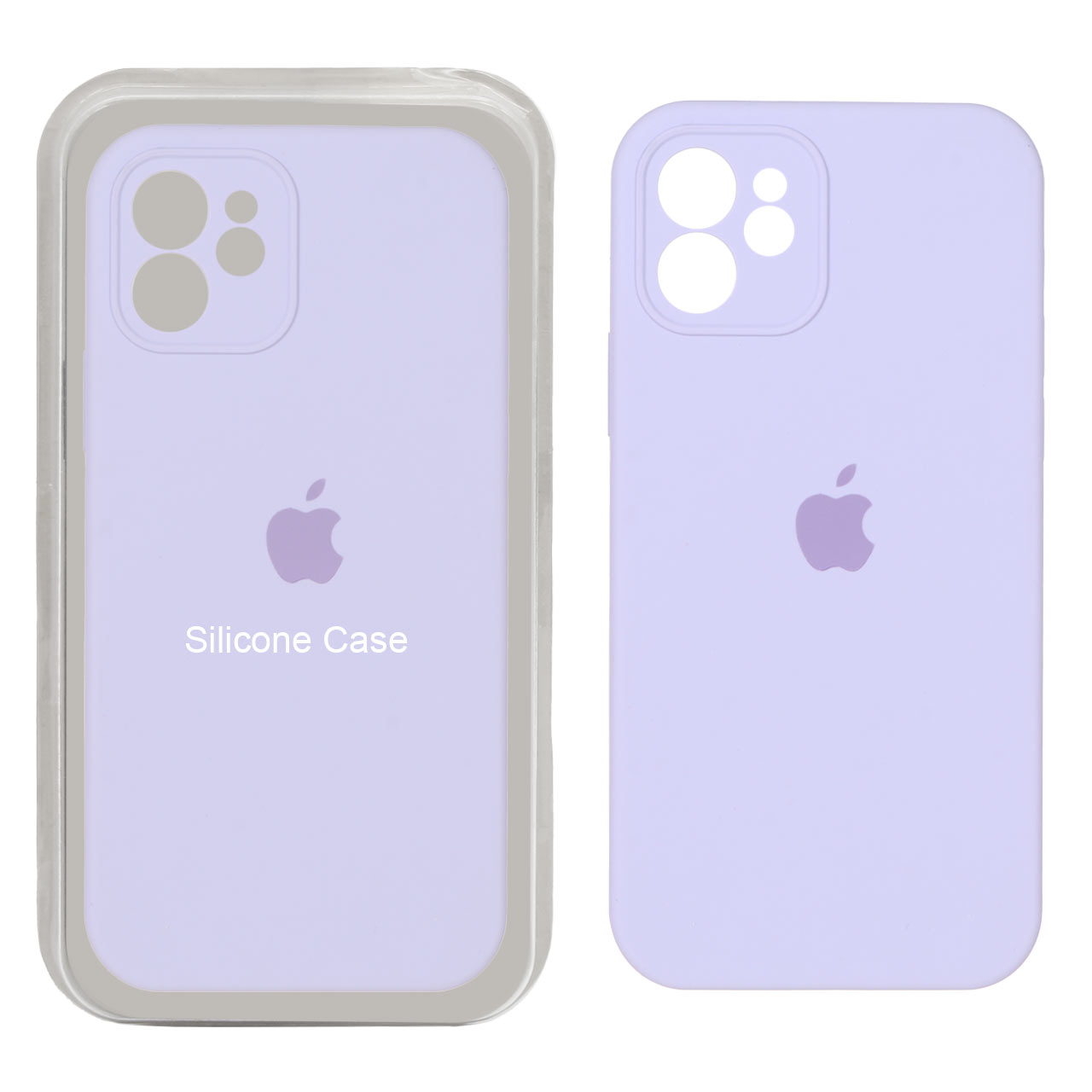 قاب سیلیکونی پاک کنی محافظ لنزدار اورجینال Apple iPhone 12 - یاسی (پک اصلی)