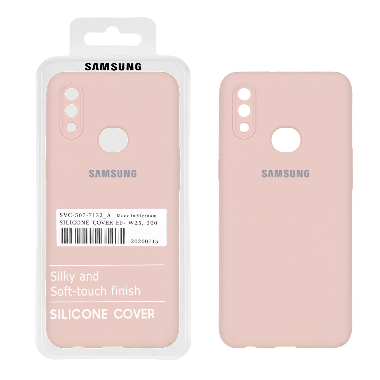 قاب سیلیکونی پاک کنی اورجینال درجه یک Samsung Galaxy A10s - کالباسی (پک دار)