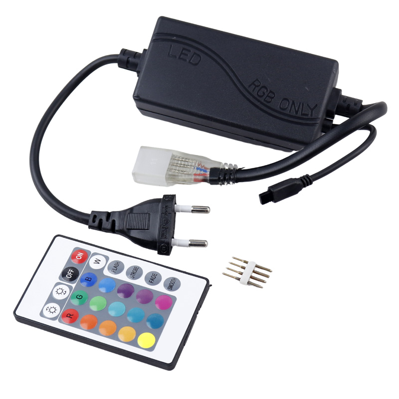 سوکت ریسه SMD LED Strip RGB طول 50 سانتی متری + ریموت کنترل