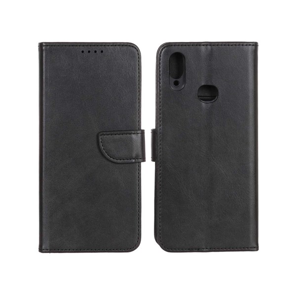 کیف چرمی موبایل مگنتی Samsung Galaxy A10s - مشکی
