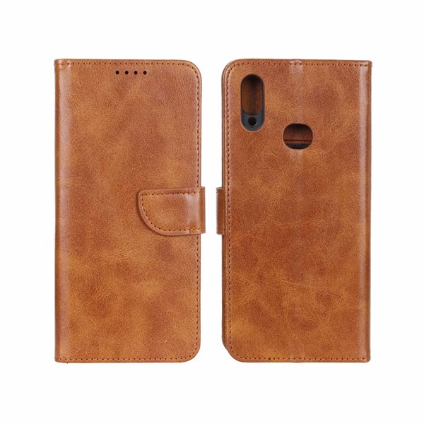 کیف چرمی موبایل مگنتی Samsung Galaxy A10s - عسلی