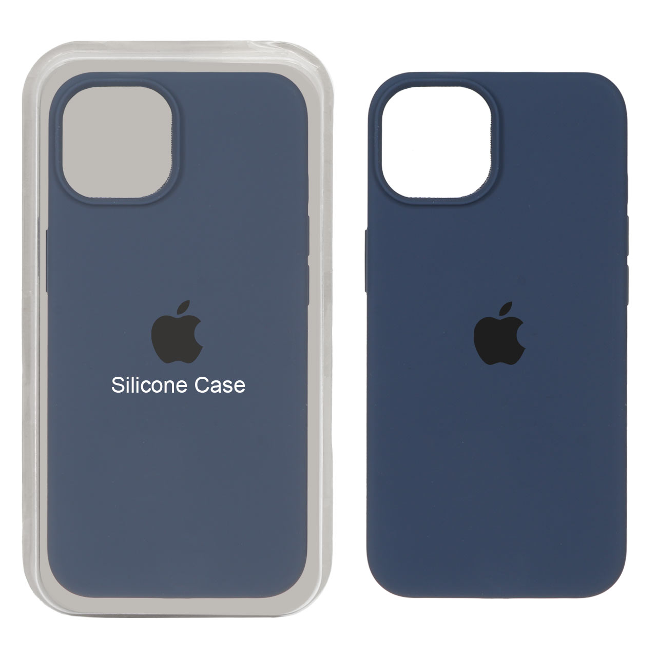 قاب سیلیکونی پاک کنی اورجینال Apple iPhone 13 / iPhone 14 - سرمه ای (پک اصلی)