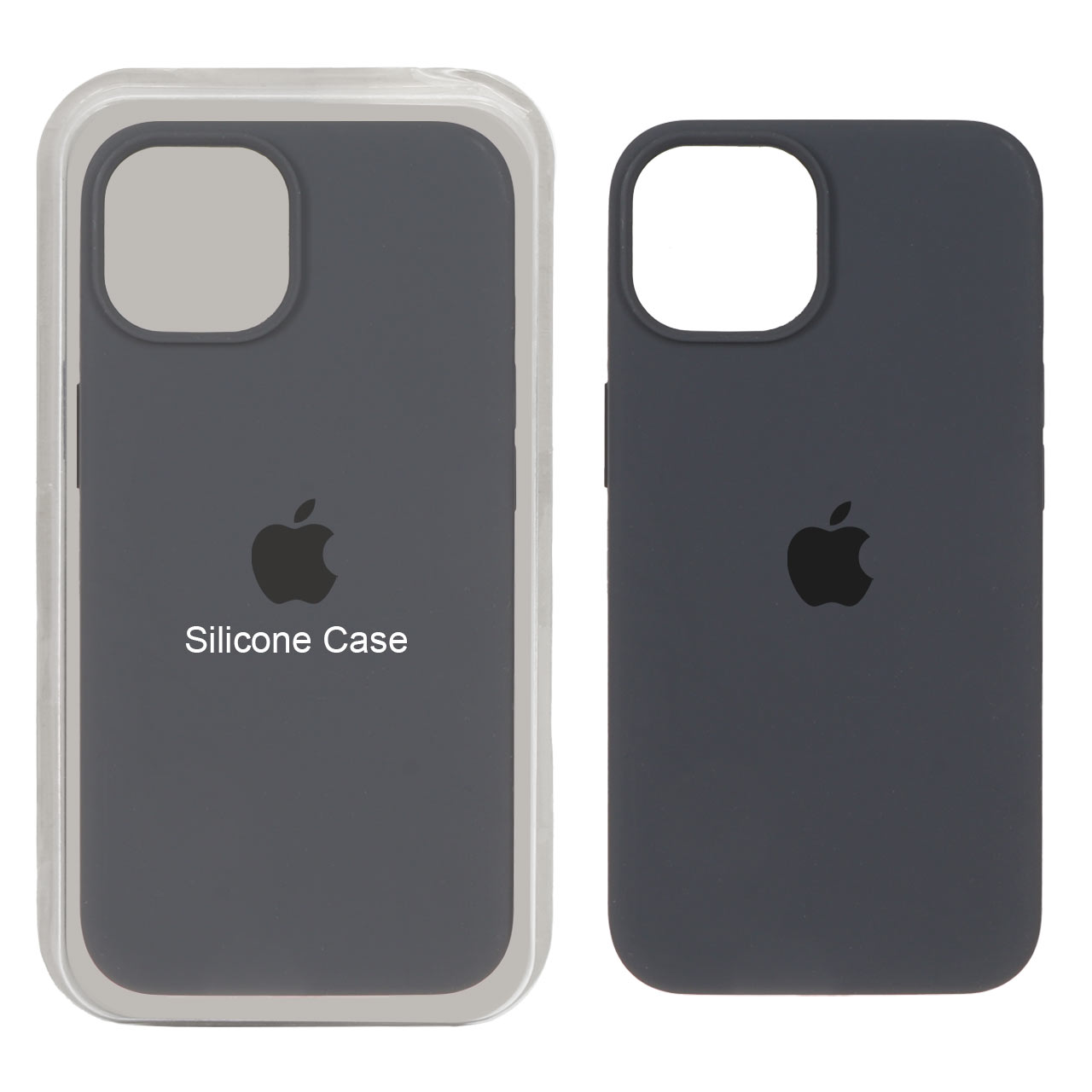 قاب سیلیکونی پاک کنی اورجینال Apple iPhone 13 / iPhone 14 - خاکستری (پک اصلی)