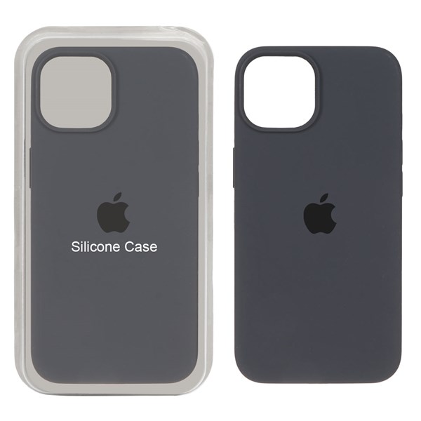 قاب سیلیکونی پاک کنی اورجینال Apple iPhone 13 / iPhone 14 - خاکستری (پک اصلی)