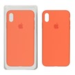 قاب سیلیکونی پاک کنی اورجینال Apple iPhone XS Max - نارنجی (پک اصلی)