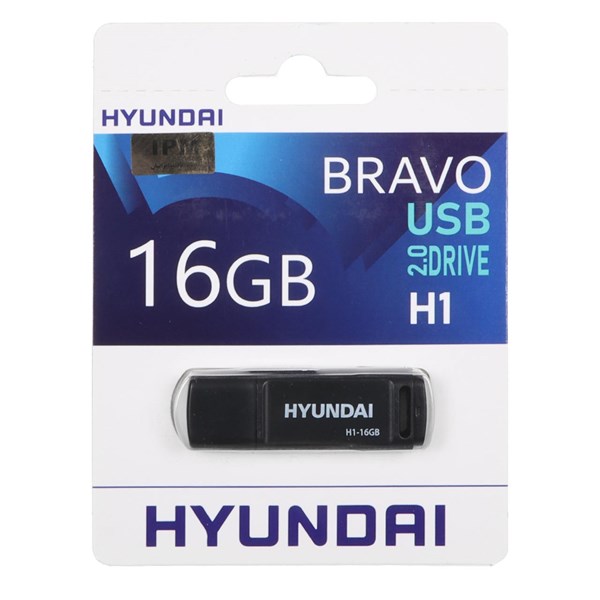 فلش مموری Hyundai USB2.0 مدل Bravo H1 ظرفیت 16GB - (گارانتی IPM)