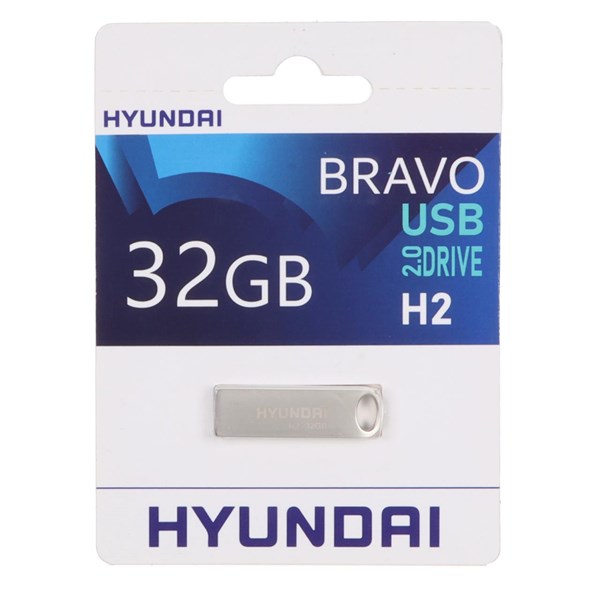 فلش مموری Hyundai USB2.0 مدل Bravo H2 ظرفیت 32GB - (گارانتی IPM)