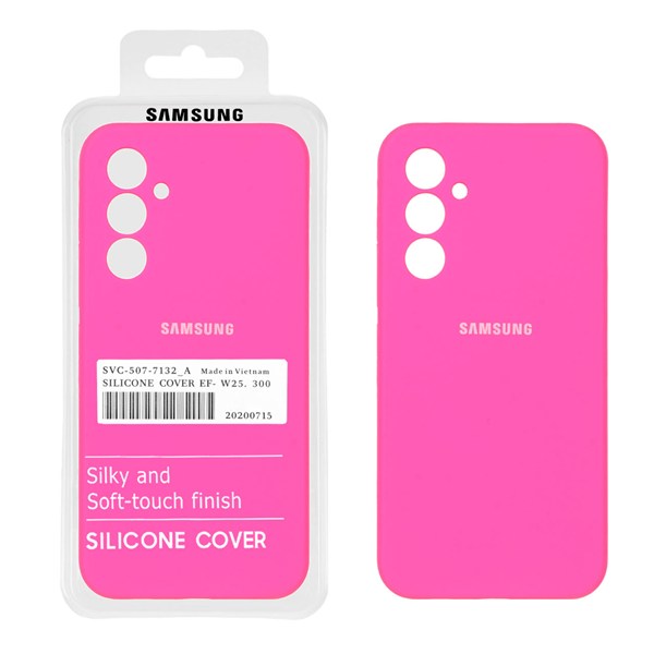 قاب سیلیکونی پاک کنی اورجینال درجه یک Samsung Galaxy A54 - صورتی فانتزی (پک دار)