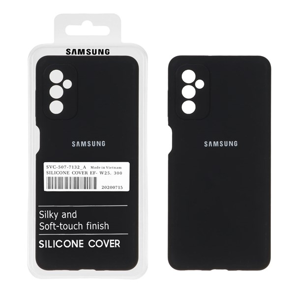 قاب سیلیکونی پاک کنی اورجینال درجه یک Samsung Galaxy M52 - مشکی (پک دار)