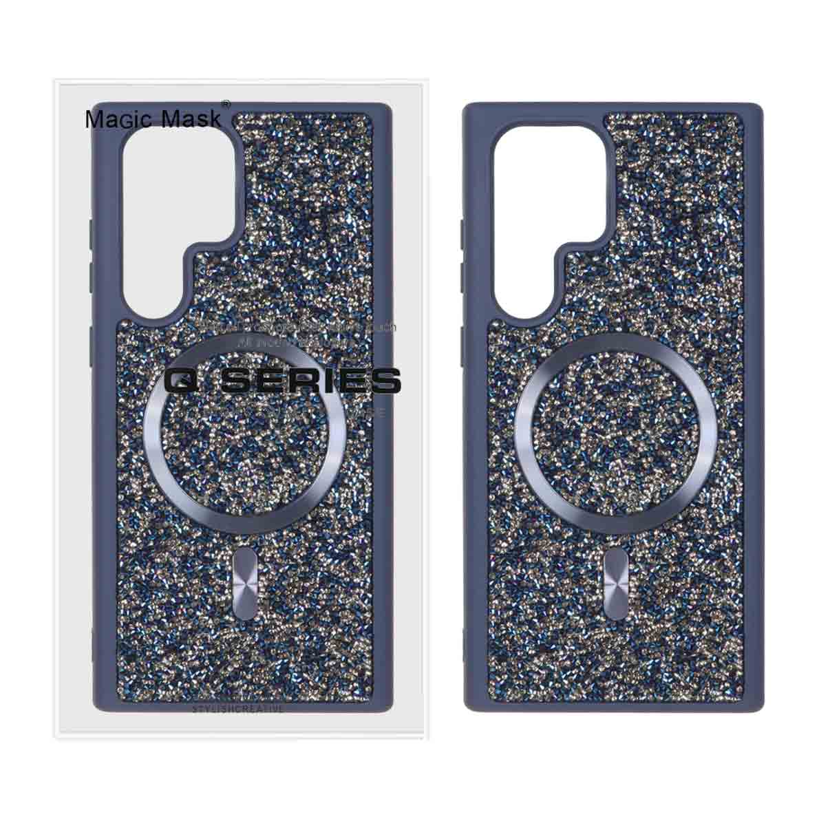 قاب اورجینال دیاموند Magsafe مدل Samsung Galaxy S23 Ultra - سرمه ای (پک دار)