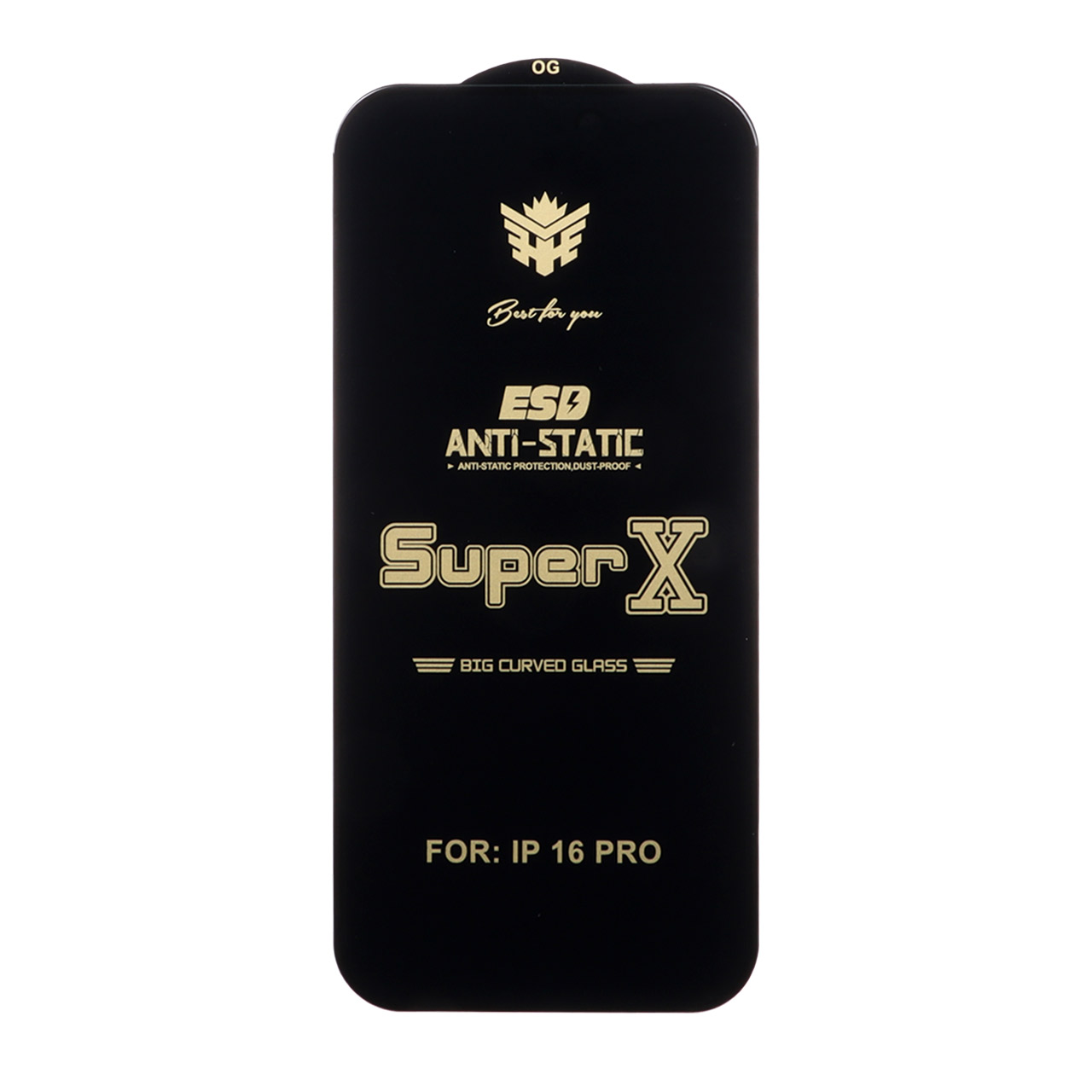 محافظ صفحه نمایش آنتی استاتیک Full Cover Super X مدل Apple iPhone 17 / iPhone 16 Pro