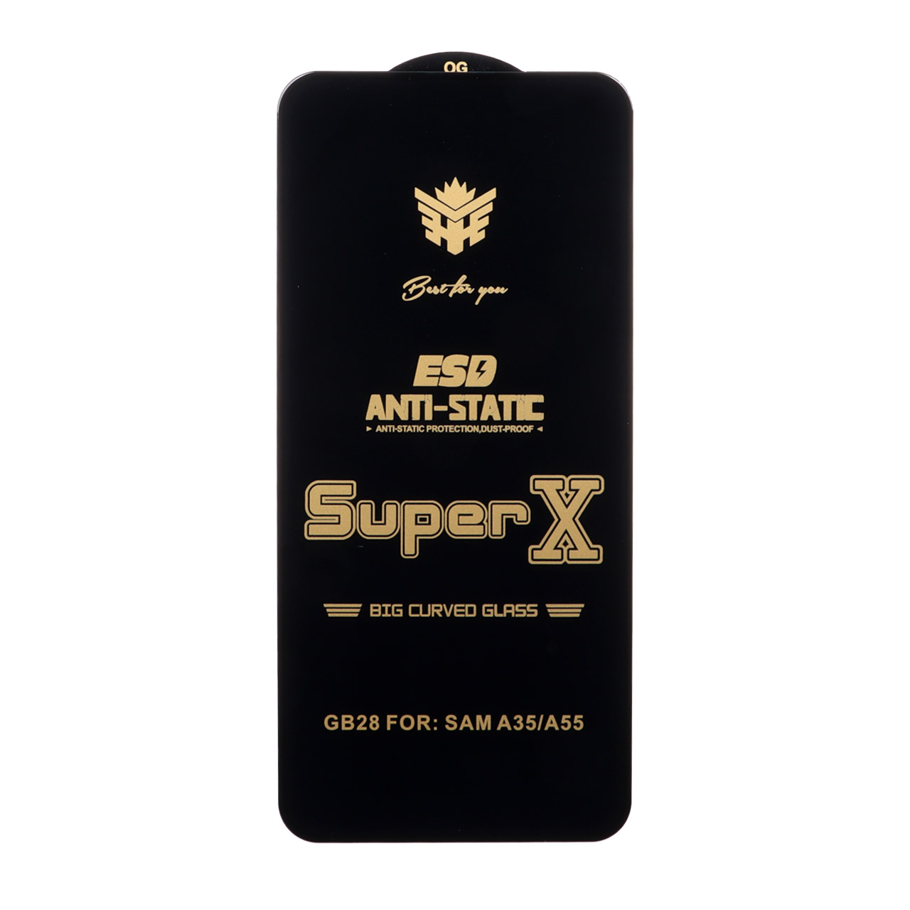 محافظ صفحه نمایش آنتی استاتیک Full Cover Super X مدل Samsung Galaxy S25 FE / S24 FE / A57 / A37 / A56 / A36