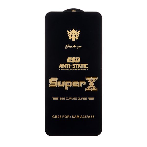 محافظ صفحه نمایش آنتی استاتیک Full Cover Super X مدل Samsung Galaxy S25 FE / S24 FE / A57 / A37 / A56 / A36