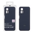 قاب سیلیکونی پاک کنی اورجینال Master Quality مدل Xiaomi Redmi Note 12S - سرمه ای (پک دار)