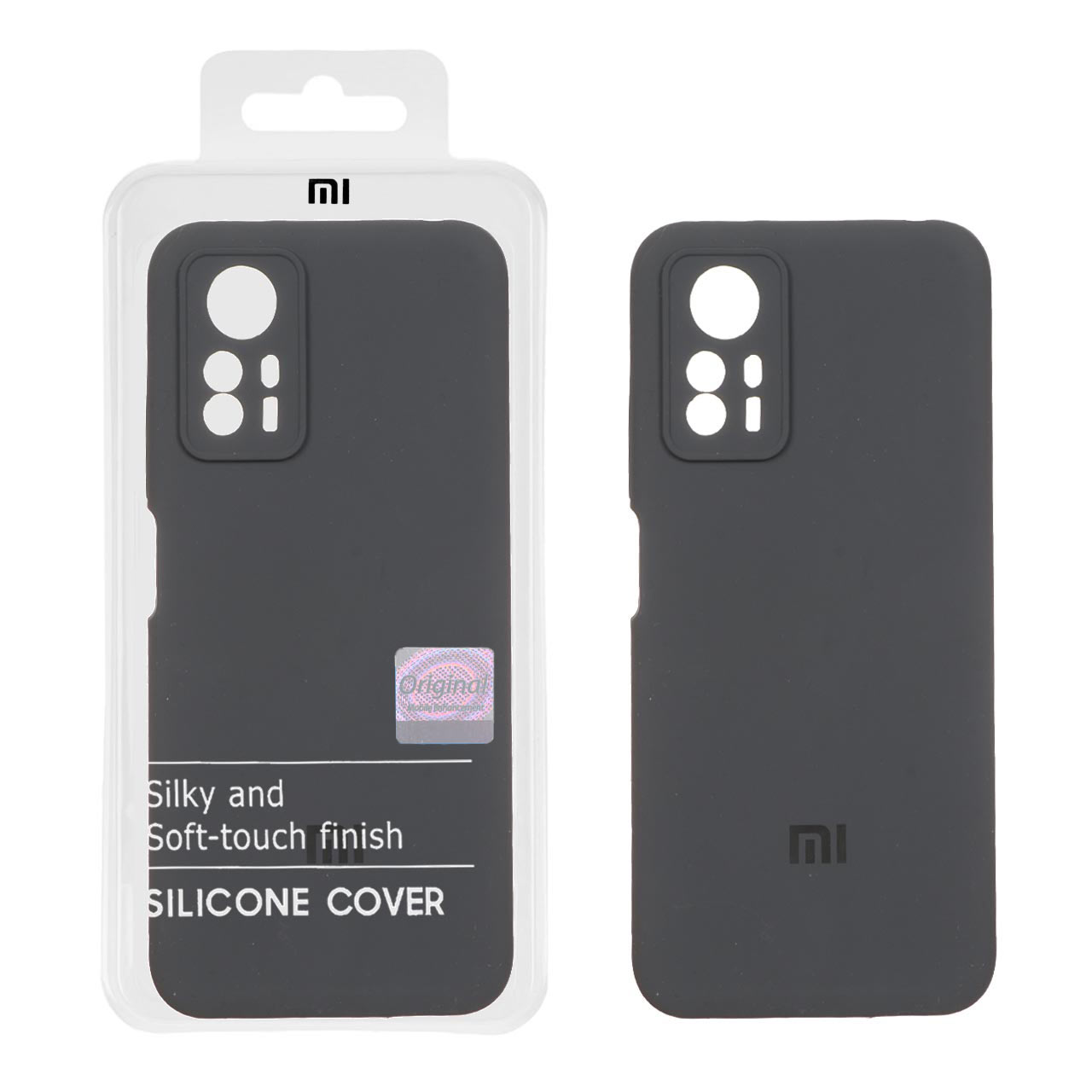 قاب سیلیکونی پاک کنی اورجینال Master Quality مدل Xiaomi Redmi Note 12S - خاکستری (پک دار)