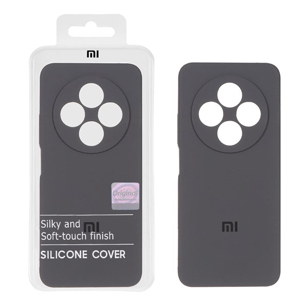 قاب سیلیکونی پاک کنی اورجینال Master Quality مدل Xiaomi Redmi 14C / Redmi A4 / Poco C75 - خاکستری (پک دار)
