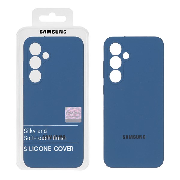 قاب سیلیکونی پاک کنی اورجینال Master Quality مدل  Samsung Galaxy S24 FE - آبی تیره (پک دار)