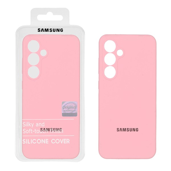 قاب سیلیکونی پاک کنی اورجینال Master Quality مدل  Samsung Galaxy S24 FE - صورتی (پک دار)