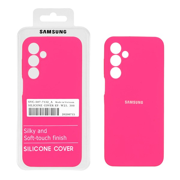 قاب سیلیکونی پاک کنی اورجینال درجه یک Samsung Galaxy A16 - صورتی فانتزی (پک دار)