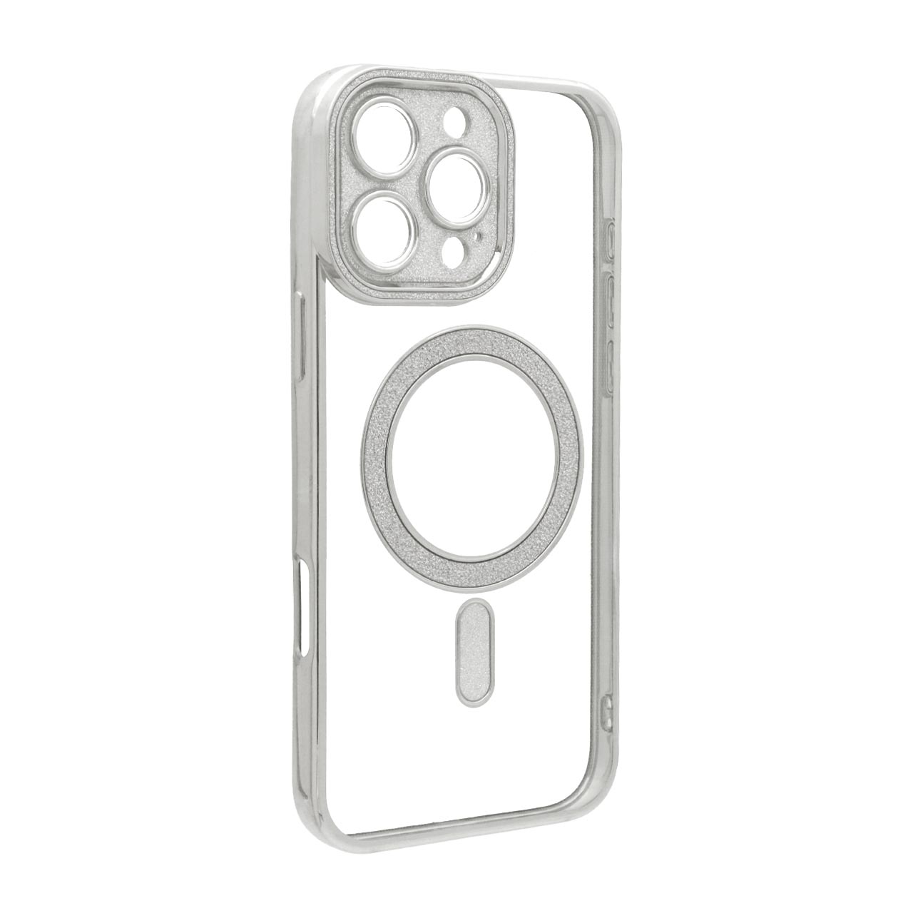 قاب الکترواستاتیک Magsafe اکلیلی Apple iPhone 16 Pro Max - نقره ای