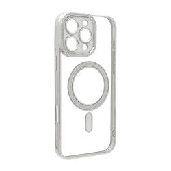 قاب الکترواستاتیک Magsafe اکلیلی Apple iPhone 16 Pro Max - نقره ای