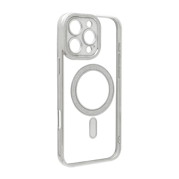 قاب الکترواستاتیک Magsafe اکلیلی Apple iPhone 16 Pro Max - نقره ای