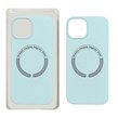 قاب سیلیکونی اورجینال Magsafe مدل Apple iPhone 13 / iPhone 14 - سبز آبی (پک دار)