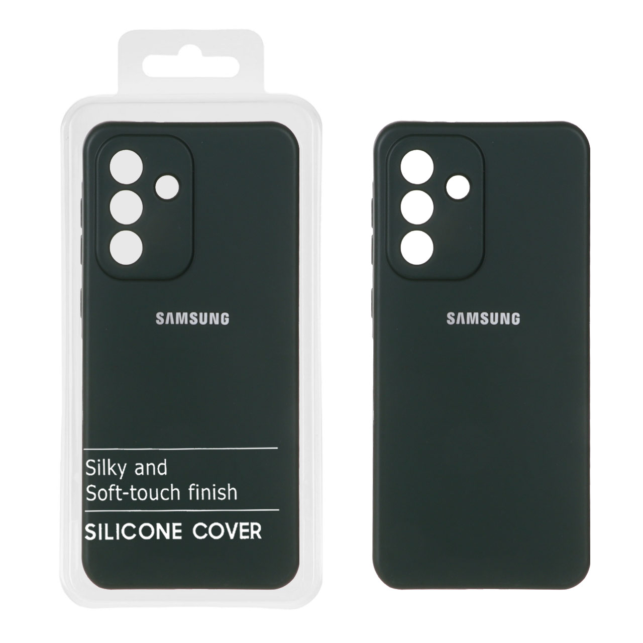قاب نیو سیلیکون محافظ لنزدار RFF مدل Samsung Galaxy A56 / A36 - سبز تیره (پک دار)