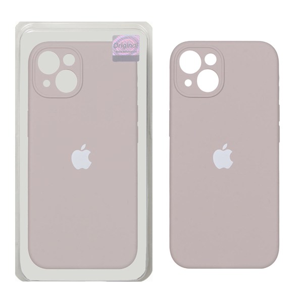 قاب سیلیکونی پاک کنی اورجینال Master Quality مدل Apple iPhone 13 / iPhone 14 - خاکی (پک دار)