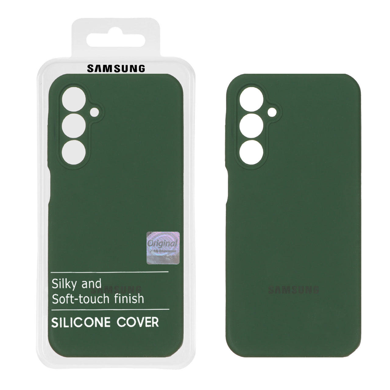 قاب سیلیکونی پاک کنی اورجینال Master Quality مدل Samsung Galaxy A25 5G - سبز تیره (پک دار)