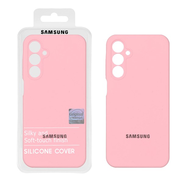 قاب سیلیکونی پاک کنی اورجینال Master Quality مدل Samsung Galaxy A25 5G - صورتی (پک دار)