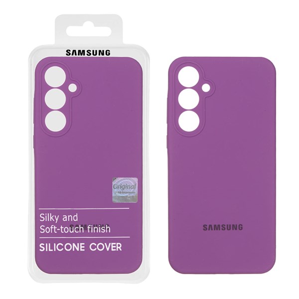 قاب سیلیکونی پاک کنی اورجینال Master Quality مدل Samsung Galaxy A55 - ارغوانی (پک دار)