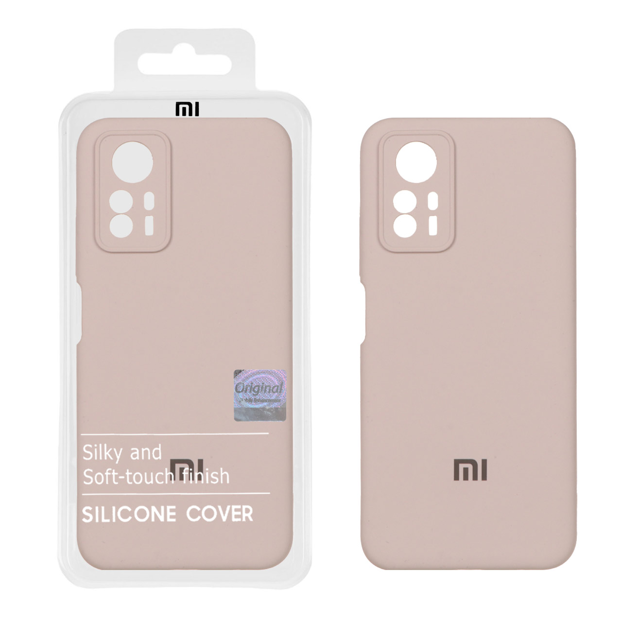 قاب سیلیکونی پاک کنی اورجینال Master Quality مدل Xiaomi Redmi Note 12S - خاکی (پک دار)