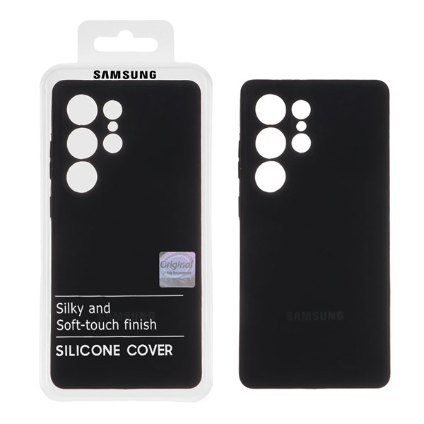 قاب سیلیکونی پاک کنی اورجینال Master Quality مدل Samsung Galaxy S25 Ultra - مشکی (پک دار)